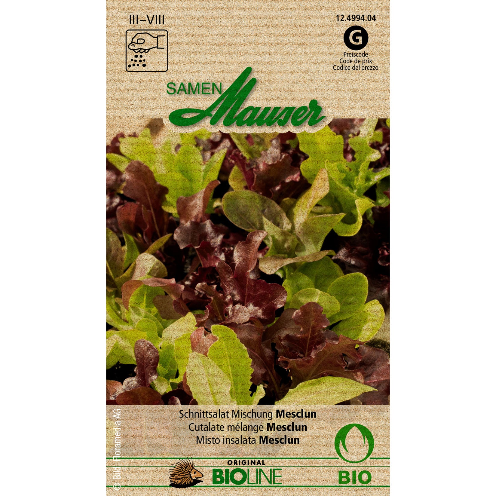 Schnittsalat Mischung Mesclun